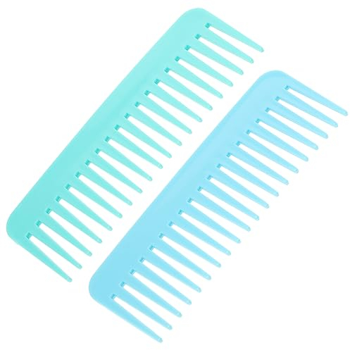 Breitzahn Haarkamm für Haare, 2 Stück, Kunststoff, Tragbar