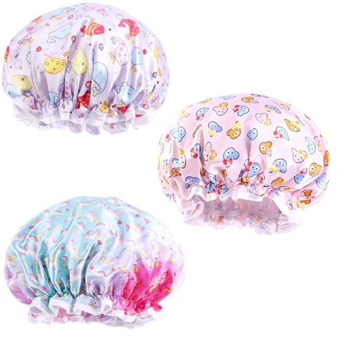 YSJCHEBS Cuffie Da Doccia Per Bambini In 3 Pezzi, Cuffie Da Doccia Per Bambini, Cuffie Da Doccia Per Ragazze, Cuffie Da Doccia Per Ragazzi, Cuffie Da Doccia Per Bambini