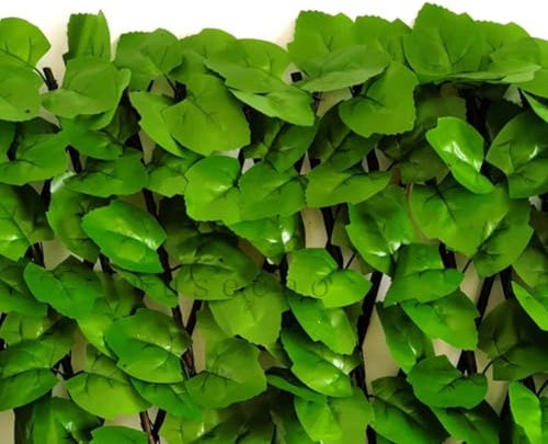 babominimer Künstliche Hecke Sichtschutz Zaunpaneele grünes Blatt Balkon Dekoration Garten Barriere erweiterbar 28-40cm hoch 20-200cm lang Rolle Kunststoff Sichtschutzzaun Sichtschutz (#2)