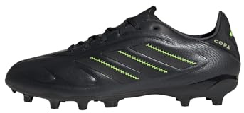adidas Unisex Kinder COPA Pure III League Firm Ground/Multi Ground Football Boots Kids, Core Black/DGH Solid Grey/Lucid Lemon, 28 1/2 EU