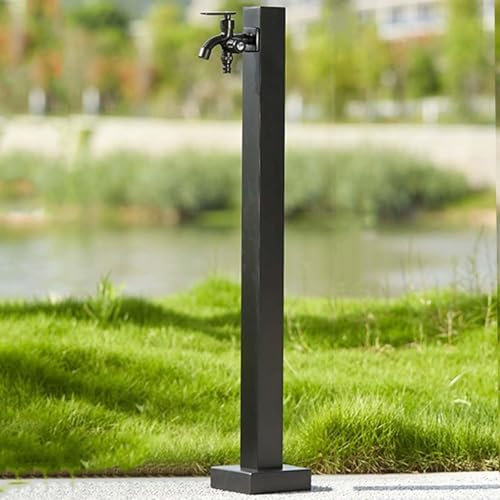 Robinet exterieur jardin,robinet à colonne d'eau de jardin autoportant,robinet extérieur antigel,colonne d'eau de jardin,colonne d'eau en acier inoxydable avec robinet,fontaine exterieur(H)