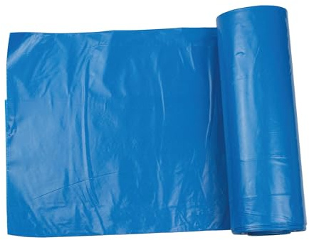 DayBays 100 Stück Müllsäcke Premium 240L 100x125 cm HDPE Blau Extra Stark Müllbeutel, Blaue Säcke Mülltüten Müllsack Abfallsäcke für Haus Garbage Bags