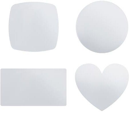 Muka 20Pcs Sublimation Blanks Fridge Magnets, Sublimation Magnet Blanks, Magnetic Refrigerator Magnets for Home Decor-White-Round