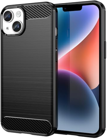 Vavies Case for iPhone 14 Case Slim Soft TPU Case Shock-Absorption Protective Shockproof Phone Cover for iPhone 14 Black