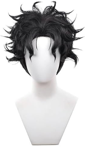 LeMarnia Takakura Dandadan Cosplay Perücke Schwarz Kurze Gerade Perücke Halloween Kostüm Perücke