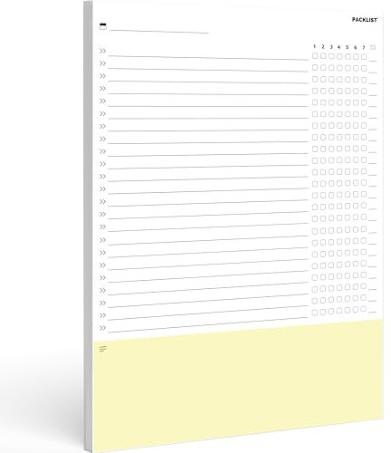 PACKLIST® Habit Tracker Wöchentlich A4 - Gewohnheitsplaner zur Maximierung von Produktivität und Wohlbefinden. Kultivieren Sie Positive Gewohnheiten, Erreichen Sie Ihre Ziele!
