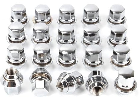 20 Pieces M12 x 1 5 Wheel Nuts Alloy Wheel Bolts with Conical Washers 19mm Hex For Ford Kuga Focus Fiesta Floating Fixing Nut Set