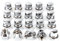 20 Pieces M12 x 1 5 Wheel Nuts Alloy Wheel Bolts with Conical Washers 19mm Hex For Ford Kuga Focus Fiesta Floating Fixing Nut Set