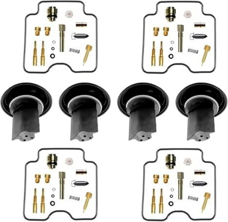 Kit Réparation Carburateur pour Y&amaha FZS 600 pour Fazer 1998-2003 FZS600 Moto Réparation Carburateur Plongeur D'essence Kits Flotteur À Pointeau Et Diaphragme