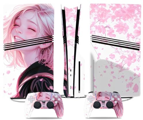 Skin De Vinilo Anime para PS5 Pro Disk Edition para Consola Mandos Resistente Arañazos Duradero Compatible con para PS5 Pro 76854 Sin Espuma Sin Burbujas