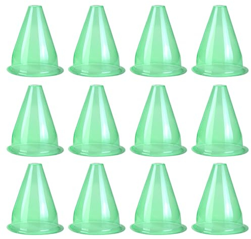Xuanxi 12 transparente Pflanzenabdeckungen Pflanzenhut gegen Vogelschäden Salat Pflanzenschutz gegen Gärten Pflanzenkleidung Hut