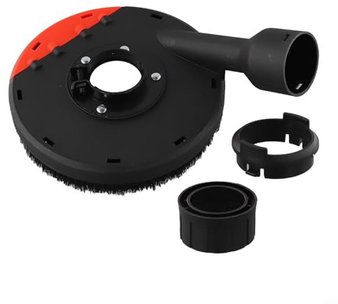 Angle Grinder Dust Shroud 150mm with Vacuum Compatible Guard Wall for Dust Collection ABS Material