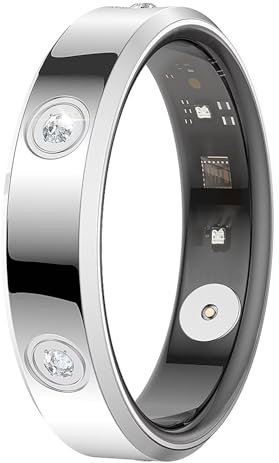 findtime Smart Ring Rosegold Silber Damen Herren Smartring Fitness Ring Tracker Android IOS Schrittzähler Herzfrequenz Kalorien Aktivitätstracker Fitnesstracker Fitnessring Schmal Ring Schlafring