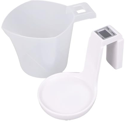 Digitales Messgerät | Digitales Messgerät mit LCD-Display | Elektronische Messwaage, für Getränke, Desserts, Küche, Kochen, Haus, Wohnung, Camping, Restaurant, Esszimmer