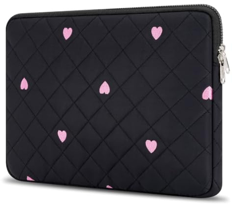 Songbala Laptop Sleeve Case 13 14 Inch Laptop Cover Protective Case Compatible with MacBook Air MacBook Pro 13 14 Inch Soft Padded Laptop Case, Black