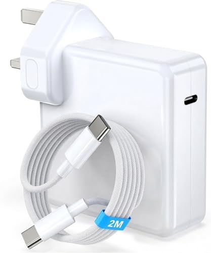 Mac Book Pro Charger 140W, USB C Super Fast Laptop Charger for MacBook Pro 16 15 14 13 Inch, MacBook Air M1 M2 M3, iPad Pro/Air, 140W Laptop Charger Type C Replacement with 2 Metre USB-C Cable