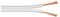 Goobay 15104 Cable de altavoz con conductor 2 x 0,75mm² de cobre libre de oxígeno, 50 metros, Blanco