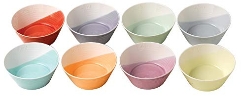 Royal Doulton Tapas Bowl Set, Hand-dipped Glaze Technique, Microwave and Dishwasher Safe, 1815 Brights, 11cm/4.5in, Set of 8