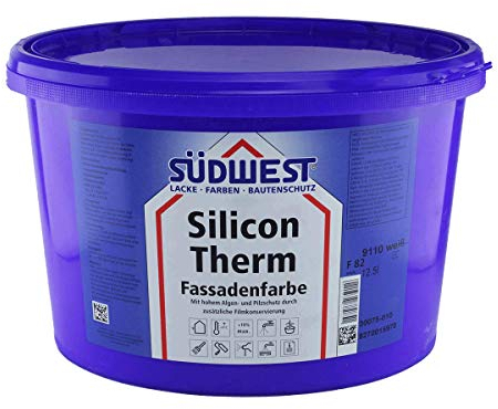 SÜDWEST Silicon Therm 12,5L Silikonharz Fassadenfarbe weiss matt