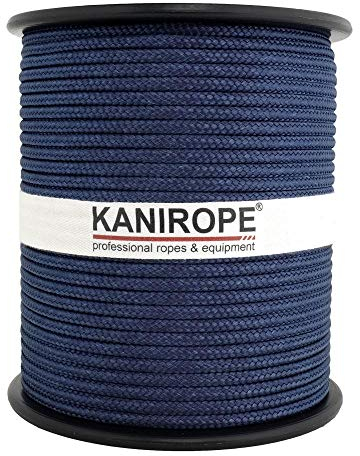 Kanirope® PP Seil Polypropylenseil MULTIBRAID 5mm 100m Farbe Marine (0112) 16x geflochten