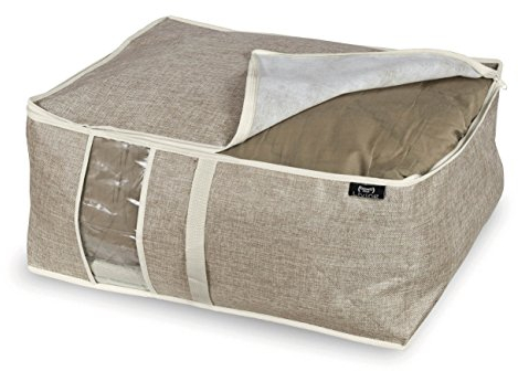 Domopak Living Domopak unter Bett Speicher, braun/grau, Unterbettkommode, 55 x 45 x 25 cm, Polyester