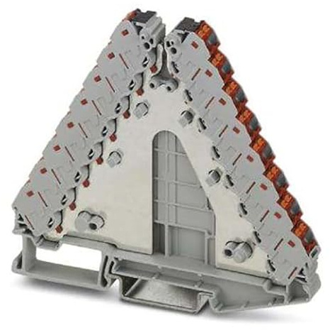 Phoenix Contact PTRVB 8-PV /RD Reihenklemmenblock Grau, 0.14 ? 2.5mm², 250 V / 17.5A, Einstecken, Packung a 10 Stück