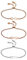 JewelryWe Infinity Unendlichkeitszeichen Armband Damen: 3 Stück Edelstahl Lieben Unendlichkeit Zeichen Verstellbar Dünne Charm Armkette Armreif Schmuck Geschenk für Frau Mädchen