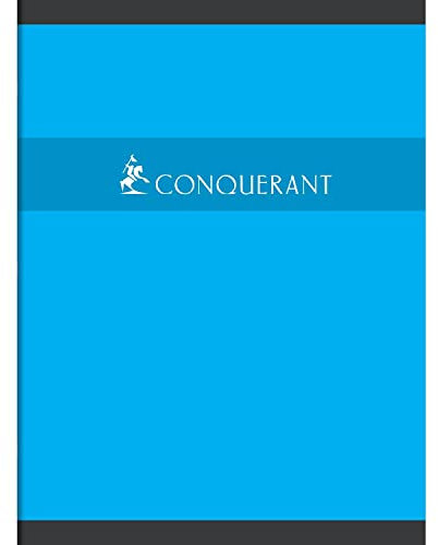 CONQUÉRANT Lot de 5 Cahiers Piqué 24 x 32 cm 96 Pages 70g petits carreaux Coloris Aléatoire