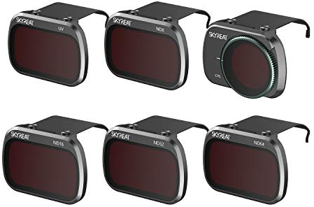 Skyreat ND-Filter-Set für DJI Mavic Mini 4K/Mini 2/Mini SE Zubehör, 6er-Pack (CPL, UV, ND8, ND16, ND32, ND64)