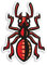 2 x 10 cm rote Ameisen-Vinyl-Aufkleber – Ameisen Insekten Cartoon Laptop Aufkleber #31855 (10 cm hoch)