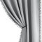 Pencil Pleat Grey Blackout Curtains for Living Room 90-inch Drop Light Blocking Bedroom Curtains Energy Saving Triple Weave Full Blackout Window Treatment Sets for Dining Men's Guest Room, 50 w 2pcs