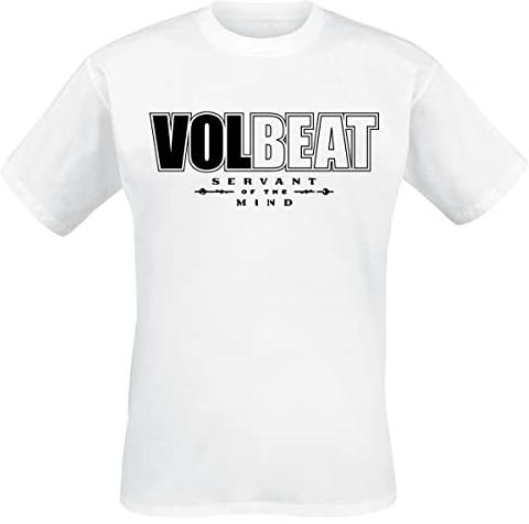 Volbeat Servant of The Mind Logo Männer T-Shirt weiß S