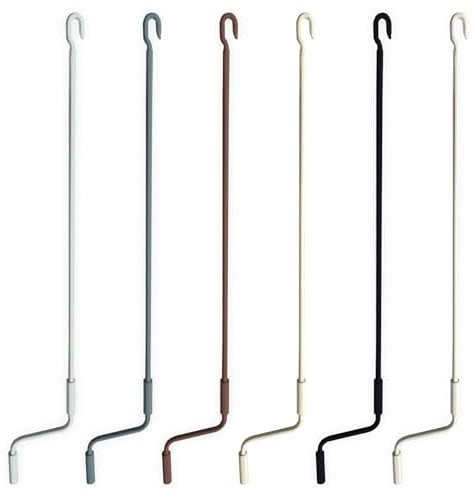 TENDEEVOLUTION Manivelle pour Volet Roulant Manuel en Fer Galvanisé, Diamètre 1,5 cm et Longueur de 100 à 250 cm, Poignée Ergonomique en Plastique. Manivelle Store (ANTHRACITE, 120 CM)