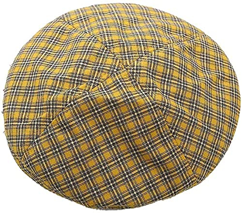 WXJLYZRCXK Hüte Damen Baskenmütze Klassische Retro Baskenmütze Herbst Künstlermütze Strickmütze Damen Accessoires Mütze/Lemon Tree/M