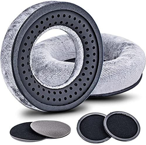 JESSVIT Ersatz-Ohrpolster für MMX 300, DT 770, 880, 990, 1770, 1990 Pro, DT 177X, T 90 – weicher Memory-Schaum, zusätzliche Haltbarkeit (grau)