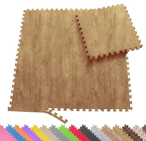 Sporttrend 24® 12 Schutzmatten + 24 Randstücke Set Farbwahl 60x60x1cm | 4,32qm | Bodenschutzmatte Sportmatte Gymnastikmatte Puzzlematte Fitnessmatte Unterlegmatte Bodenmatte Trainingsmatte Yogamatte