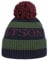 Stetson Classic Bommelmütze - Gestreifte Mütze - Wintermütze mit Umschlag - Blockstreifen - Kaschmir-Mix - Herbst & Winter - Damen und Herren grün-blau One Size