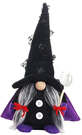 TianWlio Halloween Zwerge Plüschpuppe Gesichtslose Puppe Zwerge Wichtel Festliche Geschenke Deko PlüSchfledermaus Kuscheltier PlüSchtier Schwedische Zwerg Plüsch Dekorationen (A, One Size)