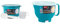 Décor Microsafe Microwave Rice Cooker & Vegetable Steamer 2.75L & Decor Microwave Safe Plastic Jug/Saucepan with Lid | Microwaveable Bowl with Handle | Large Gravy Jug Teal 2000ml - Teal