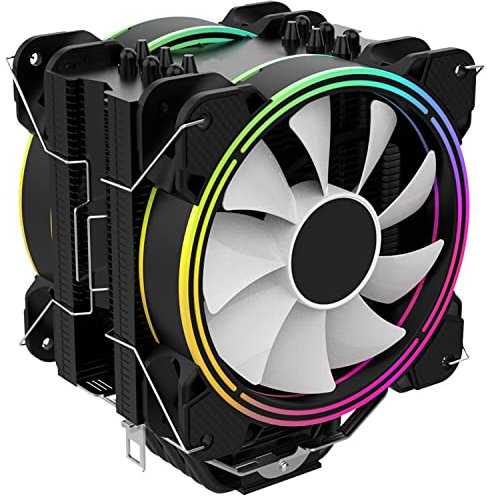 SIMPLETEK - Dissipatore Gaming RGB 180W Con Ventola Per CPU | Socket: LGA 1851 AM5 1851 1700 1200 AM4 2011 115X LGA 775 1156 2066 1366