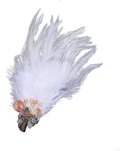 Broche Plume, Broche Plume Asudaro Corsage épingle à Cheveux Tête De Plume En Cristal Pour Assister à Discours, Bals, Compétitions De Performance,événements, Grandes Broches De Plumes