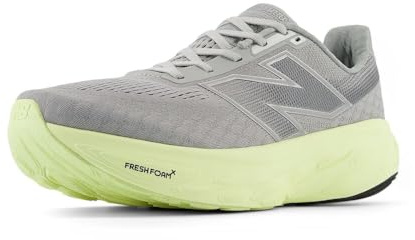 New Balance Men's Fresh Foam X 1080 V14 Shoes, Raincloud/Limelight/Silver Metalic, 10.5
