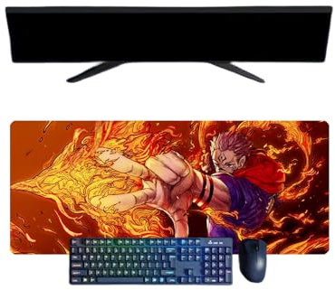 Jujutsu Kaisen Itadori Yuji Tapis de Souris XXL Multifonction Gaming Anime Souris 3mm Bureau Anti-Glissant Surface Texturée pour Ordinateur pour Ordinateur Gamer-Bureau-Maison et Portables