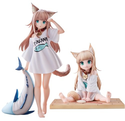 Jiumaocleu Kinako Figur Statue Modell, Anime Action Figur Niedliche Figur, Handgemachte Sammlerstück, Desktop-Dekoration für Fans