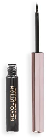 Makeup Revolution, Super Flick Liquid Eyeliner, Highly Pigmented, Black, 2.4ml