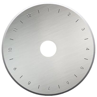 5 Stücke 60mm Rollschneider Ersatzklingen, Edelstahl Stoffschneider, Qualitätsstahl, Für Stoff, Leder, Basteln, Näharbeiten