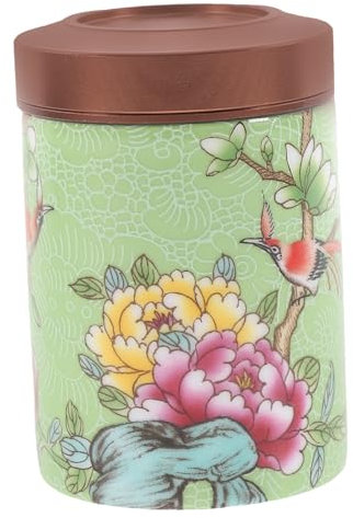 PRETYZOOM Vintage Keramischer Teedose Mini Teeglas Mit Deckel Luftdicht Für Lose Teelagerung Für Zuhause Oder Büro Elegantes Retro-design Jugendstil