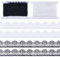 GORGECRAFT 6m Wimpern-Spitzenbesatzbänder 7.9~10cm Gewellter Rand Nähspitze Stoff Mit Vintage-Blumenstickerei Wimpernbesatz Besatz Für Hochzeiten Vorhänge Tischdekoration Heimwerkerarbeiten