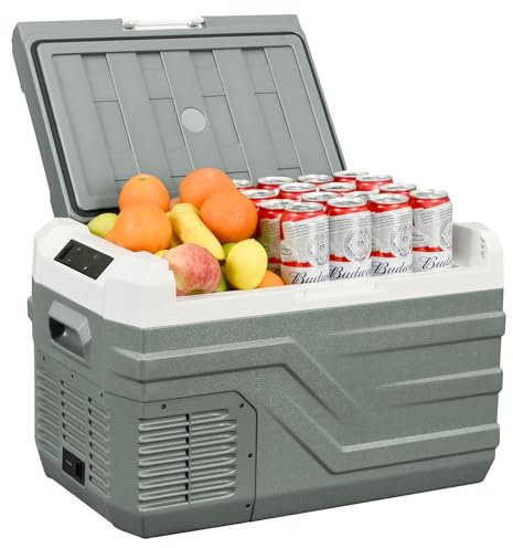 Alpicool 27L Car Refrigerator 12V Portable Car Fridge Freezer Refrigerators NL30 12V/24V DC 100~240 Volt AC Electric Cooler Box for Camping RV Road Trip Picnic Truck Camper -20℃-20℃