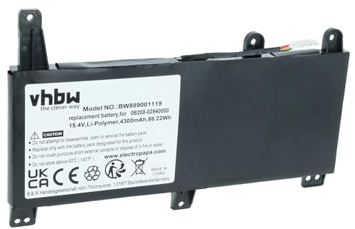 vhbw Akku kompatibel mit Asus ROG Strix G G731GU-H7154T | G731GU-EV002, G731GU-EV038T Notebook (4300 mAh, 15,4 V, Li-Polymer)